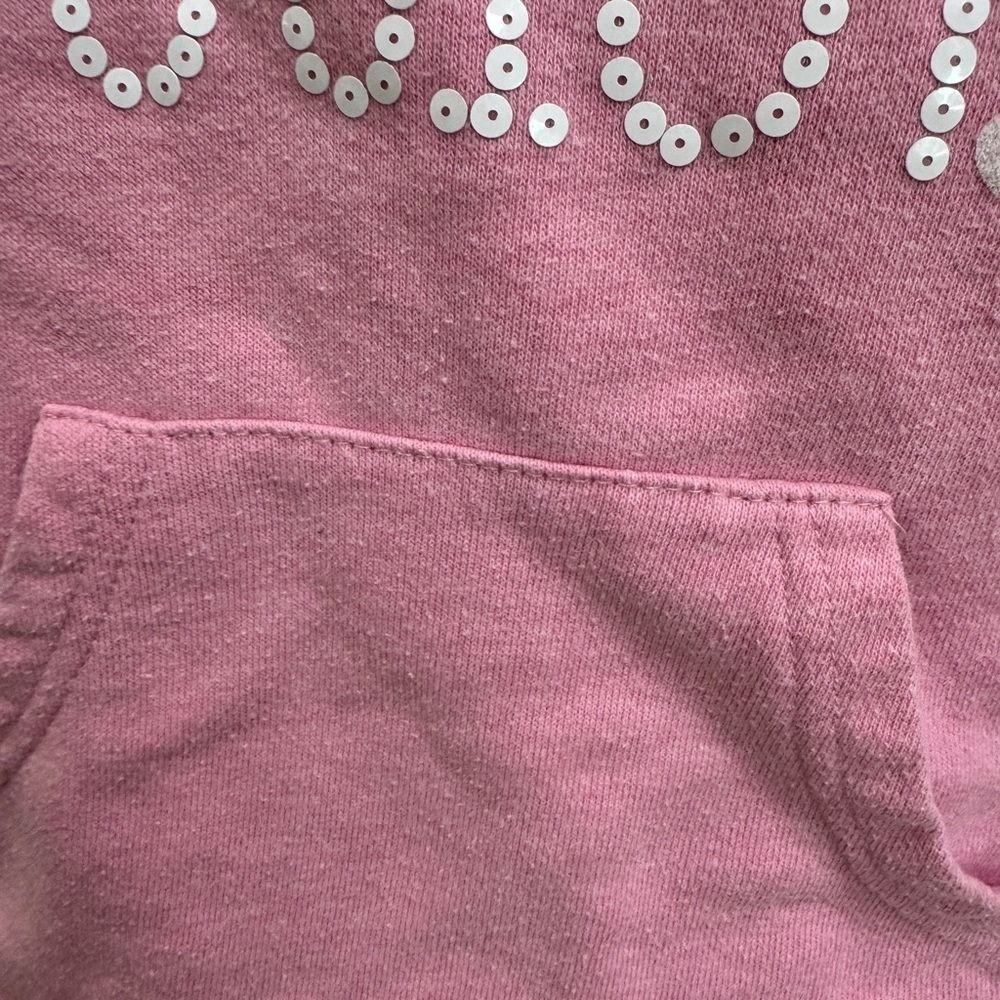 Juicy Couture 3T Girls Pink & White Kids Lace Hoodie Sweatshirt - Picture 5 of 7